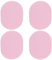 GORGECRAFT 4 Grande Éponge Nettoyante pour Le Visage Réutilisable Démaquillante Ovale pour Le Lavage du Visage Rose pour Poudre Humide pour Fond de Teint Nettoyage Quotidien Exfoliation Douce Outil