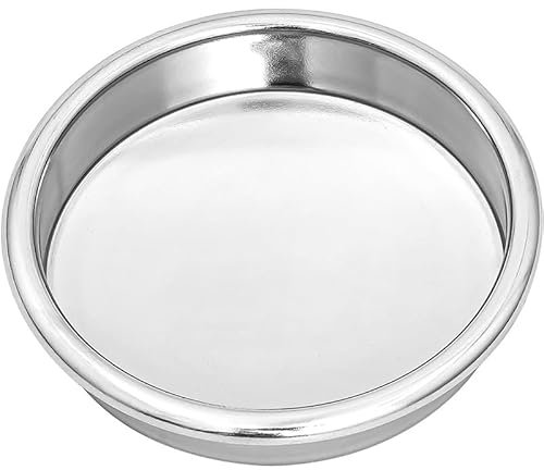 51mm 54mm 58mm Stainless Steel Cleaning Blind Bowl Coffee Cleaning Blind Cup Backwash Non-Porous Filter Cup Cleaning Bowl(58mm,2pcs)