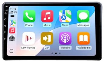 Android 13 Lettore multimediale per auto 9” 2 DIN Car Stereo per Fiat Panda 2003-2012 con Telecamera Posteriore/Wireless Carplay/BT/FM/navigazione GPS/Mirror Link(8G+256G)
