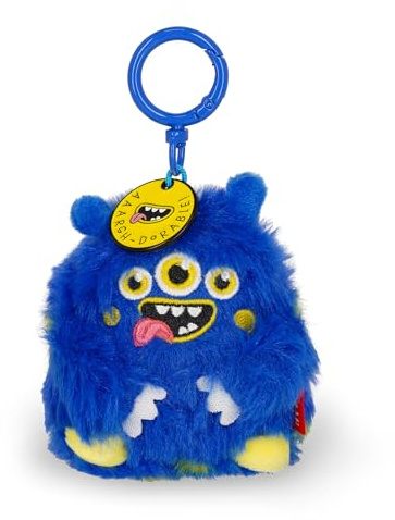 Legami - Portachiavi Super Soft! a Tema Monster, Portachiavi di Peluche, Ciondolo con Messaggio Inciso e Moschettone in Zinco, 7x11 cm