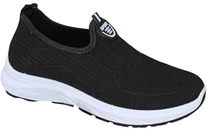 Chaussures Femme Confort Chic Orthopédiques Slip on Mesh Légères Confortables Baskets sans Lacets pour Marche Sport Sneakers Mode Été