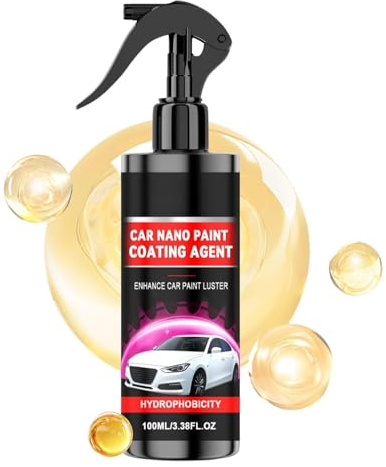 Genérico Spray Recubrimiento Coche - Reparación De Pintura Duradera 100 Ml | Spray Recubrimiento Coches Brillo Y Protección - Detallado y restauración de vehículos, SUVs y RVs