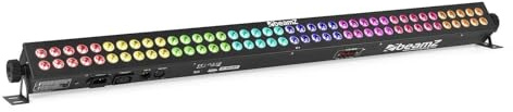 BeamZ LCB803 Wallwasher, Bühnenbeleuchtung, Lichteffekt RGB LED Bar mit 80 3 Watt LEDs in 8 Sektionen | Pixel Abschnittssteuerung, intensive Farbprojektion, DMX-Programmierung, für Szenarien