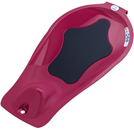 Rotho Babydesign Inserto para Bañera, Con alfombra antideslizante, 0-6 Meses, TOP/TOP Xtra, Swedish Rose (Rosa), 205030267