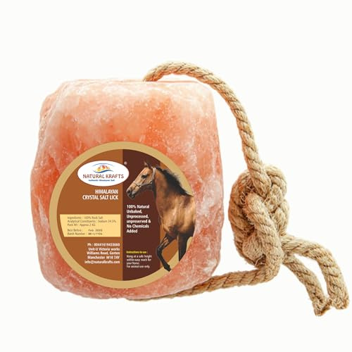 Salt Lick Himalayan Salt Lick Stone For Cattle Horses Animals With 84 Essential Minerals Healthy And Delicious From Punjab Pakistan 2-2.5 KG Approx from Punjab, Pakistan