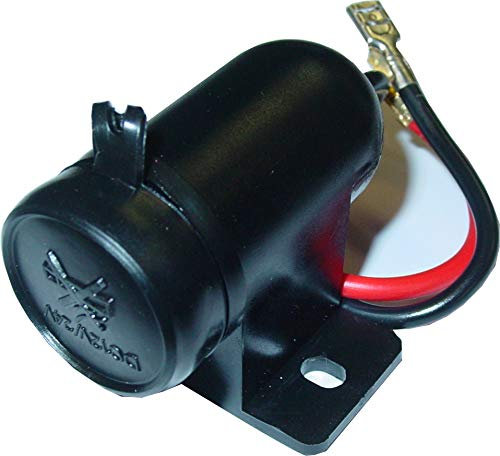 Aufbausteckdose für Zigarettenanzünder 12-24V 15A, Spritzwasserschutz Kappe, D82