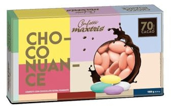 Confetti Maxtris Choco Nuance Colore Pesca Fondente, Cioccolato