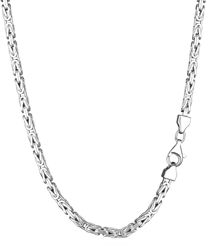 NKlaus 50cm Königskette 925 Silber elegante Halskette Breite: 3,1mm Collier 29g schwer 3443