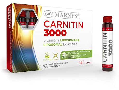 MARNYS CARNITIN 3000 liposomada 14viales – se dose précisément selon la quantité recommandée, supplément liquide à dosage souple, contenance 3000 l et est conçu pour offrir un grand confort d’utilisat