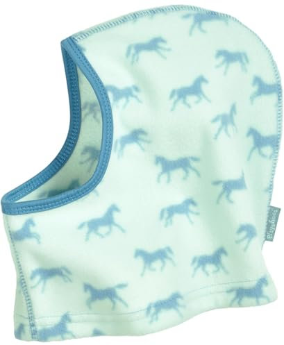Playshoes Unisex Kinder Fleece-Schlupfmütze Winter-Mütze, Pferde, one size