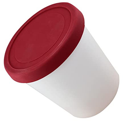 YTGER Récipient à glace pour congélateur, bac à glace anti-fuite pour glace faite maison - Récipient de congélation réutilisable pour la crème glacée maison, yaourt congelé, capacité 1 l
