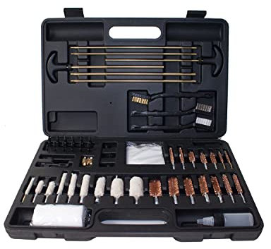 Waffenteufel Universal-Waffen-Reinigungsset, 62-teilig - Gun Cleaning Kit, Reinigungsgarnitur mit Tragekoffer, Waffenpflegeset Waffenreinigung, Waffenpflege für Flinte Gewehr Pistole Luftpistole
