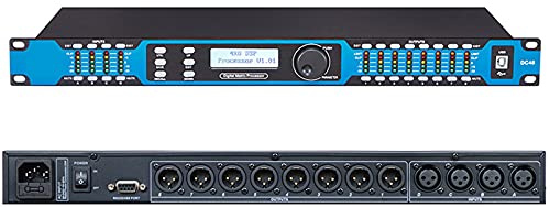 QAZNHODDS 4in 8 out DSP Digital Processor For Professional Speaker Line Array System