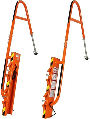 Bighorn Ladder Stabilizer for Roof Safety | Lightweight Aluminum | Easy Adjustable | Stabilizing & Secure | Gutter Clips/Hooks Included | Easy Access Handle Support | Fold for Transport & Storage
