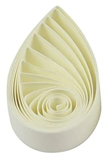 Pestal gul ton kviltad pappersremsor 10 mm pappersremsor för hantverk färgade enfärgade origami pappersremsor 1 cm 120 st längd 53 cm pappersfiligranremsor (beige nr 8)