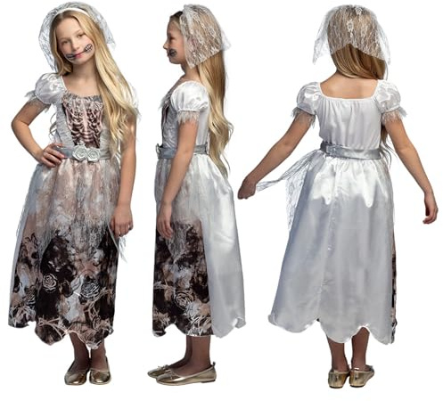 Boland Zombie Braut Halloween Kostüm für Mädchen | Kleid und Schleier