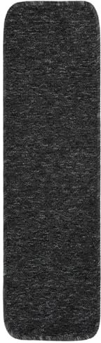 Camerina Antirutsch Stufenmatten 15 STK. 75x20 cm Anthrazit Rechteckig Treppenteppich Teppich Treppenstufen Schmale Teppiche Teppich Matte