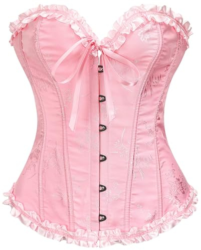 SZIVYSHI Corset bustier en plastique à lacets pour femme