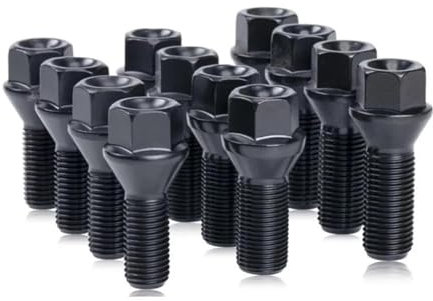 WTIXCRQ Radbolzen Radschraube 36136781150,36136781151,36136781152,Sechskant 17 Mm M12 X 1,5 M14 X 1,25 M14 X 1,5 12 Stück Auto-Radschrauben Muttern Stehbolzen Radmuttern(M12x1.5)