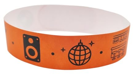Pack Pulseras de Identificación Tyvek® Con Diseño para Control de Acceso
