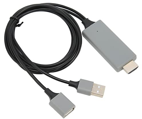 TARSHYRY Adaptador de, Adaptador Male a USB Femenino HDTV Adaptador de Cable HDTV con un Adaptador de Cable de Interfaz Multimedia HD 1080p Masculino para el de Monitor de Televisión (BLACK)