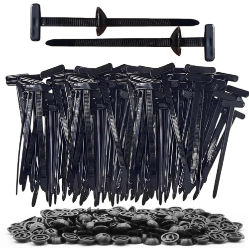 130 PCS Nylon Universal Cable Tie Buckle, Self Locking Buckle Cable Ties | Self-Locking Quick Install, Heavy Duty & Durable, for Auto Repair, Garage, Gardening Tools, Camping Gear, Daily Fix, Portable
