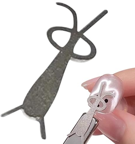 Aimant pour vernis - Outil de décoration des ongles avec guide en forme de Y, outil de manucure magnétique, accessoire pour débutant femme cadeau idéal