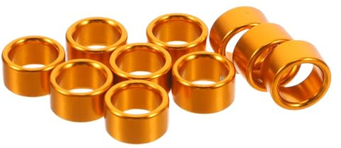 Taubenbeinringe zur Identifikation und Training 10 Stück Aluminium Gold | Wiederverwendbar, Bequem Tragbar, für Taube und Taube, Praktische Kennzeichnung bei Identifikation