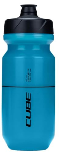 CUBE Flow 500 Trinkflasche, 500ml, LDPE Material, BPA-frei, Push-Pull-Ventil, Turquoise, für Bike, Fitness und Sport, Spülmaschinengeeignet