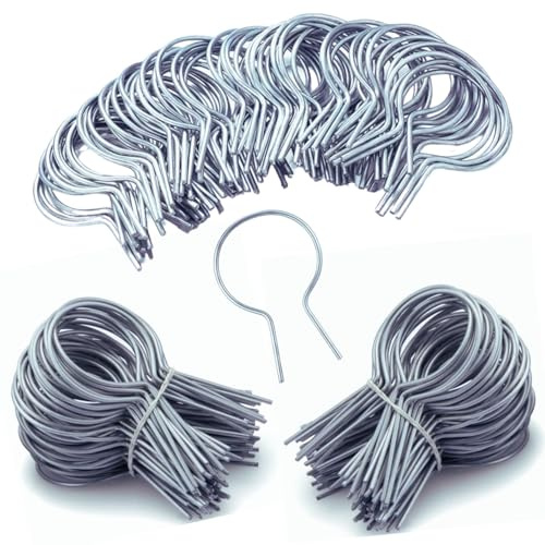 150 Pack - 2 3/8 Chain Link Fence Ties 9 Gauge Galvanized Steel Twist for Securing Fences on Farms/Ranches/Gardens