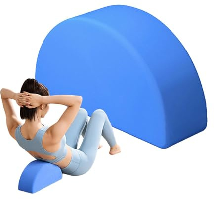 Böjt balansblock, halvcirkulärt halkfritt fitnessblock 12,5 x 7,6 cm | EVA-skumkärna förstärkande stöd 100 gram, hög densitet yoga och pilates tillbehör lämplig för