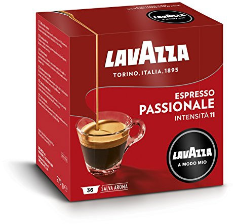 Lavazza Capsule Caffè A Modo Mio Espresso Passionale - 5 confezioni da 36 capsule [180 capsule]
