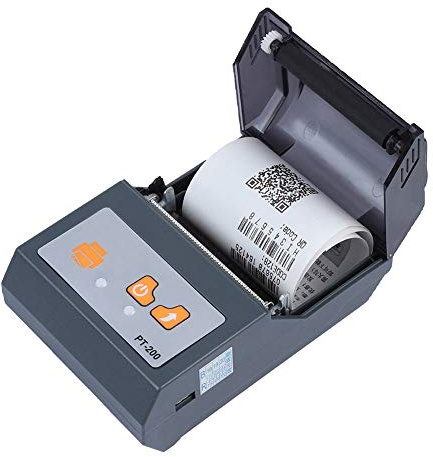 Eboxer -Bluetooth-Thermoempfangsdrucker, 58mm POS-Drucker Aufzeichnungsdruck für Windows/iOS/Android, unterstützt Smartphone-Steuerung, 57 * 40 Papierkapazität