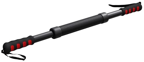 PHYSIONICS® Biegehantel 20/30 kg, verstellbar, Stahl, rutschfest | Power Twister für Brust, Arme, Schultern und Rücken, kompakt und tragbar für Krafttraining, Aufwärmen und Rehabilitation