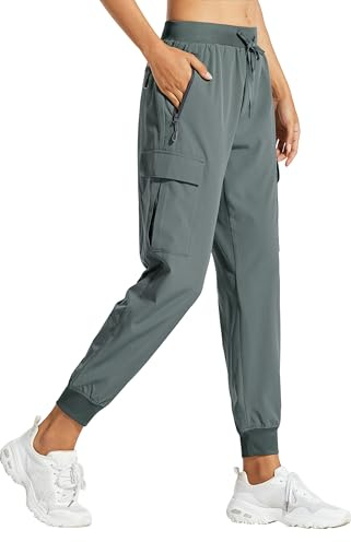 Libin Damen Wanderhose Cargohose Trekkinghose Jogginghose | Funktionshose Sommerhose Leichter Damen Trekkinghose Wasserdicht Outdoorhose Schnelltrocken Freizeithose Mit Taschen