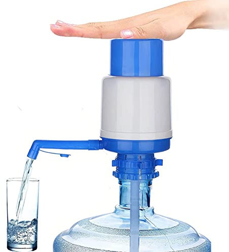 5 Gallo Water Dispenser Pump, Manual Hand Water Bottle Pump Water Cooler Dispenser for 2-6 Gallon Mineral Water Kettle, Portable Kettle Water Bottle Dispenser for Home, Office, School, Travel, Camping