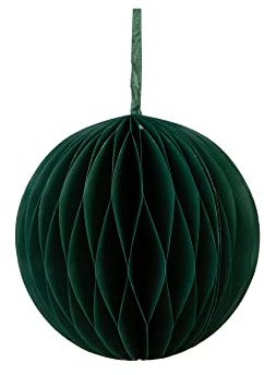 Talking Tables Kleine dunkelgrüne Wabendekoration für Party | Hängende Weihnachtsdekoration, einfach zu montieren für besondere Anlässe