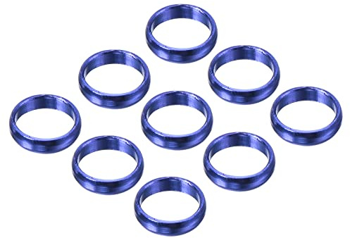 PATIKIL Schaftringe 9 Stück Aluminum O Ringe Dartpfeile Schaftringe Dart Zubehör für Plastik und Nylon Dart Shafts, Blau