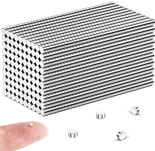 FINDMAG 50 Stück 2 mm x 1 mm Kleine Magnet Stark, Kühlschrankmagnete, Mini Magnete Pinnwand, für Magnettafel, Magnete Kühlschrank, für Handwerk, Zuhause, Büro, Fotos