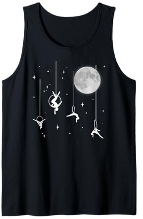 Aerial Hoop, Fly With The Stars Moon, Aerial Yoga Geschenke Tank Top