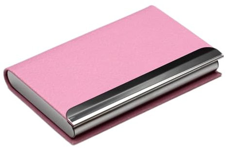FLaig Visitenkartenhalter Herrenmode Visitenkartenhalter Große Kapazität Damen Rosa Visitenkartenetui Kreatives Herren Schwarzes Visitenkartenetui Visitenkartenständer Ständer (Color : 5)