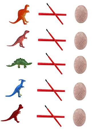 VICASKY 5sätze Dinosaurier-Ei-Modell Ausgrabungsset Dinosaurier-Ei-ausgrabungsset Für Junge Mädchen