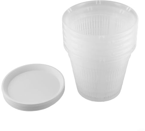 Yuanpgky Lot de 5 pots à orchidées en plastique transparent avec trous pour plantes et rempotage pour la maison et le bureau (19 cm)