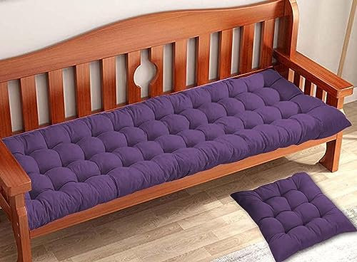 Dickes Outdoor-Bankkissen für 2- und 3-Sitzer-Stühle, für drinnen und draußen, rechteckig, Bankkissen für Garten, Terrasse, Chaiselongue und Schaukel