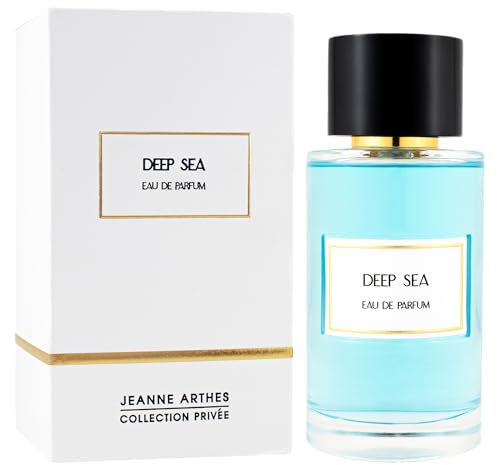 JEANNE ARTHES - Collection Privée - Eau de Parfum Deep Sea - Boisé & Aquatique - Citron, Notes Marines - Fabriqué en France à Grasse - Flacon Vaporisateur 100 ml