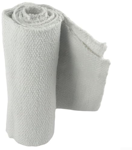 Manta ignífuga de 2 mm de Grosor, Tela de Fibra de cerámica de 1260 °C, Resistente a la Temperatura, Aislamiento térmico Alto para hornos, Puertas de Horno, 1 m de Ancho (1 x 1 m)