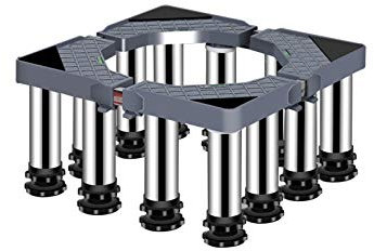 OWOHYG Base para Lavadora, Base Multifuncional, Ajustable, para Secadora, refrigerador, Largo/Ancho de 40-65 cm, para macetas Exteriores, bandejas para Evitar rayones (12 Patas, 24 Pulgadas)