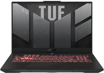 ASUS TUF A17 | 17,3 FHD 144Hz | AMD Ryzen 7 7435HS | RAM: 32GB (DDR5) | SSD: 1TB | NVIDIA RTX 4060 | beleuchtete RGB Tastatur | Windows 11 Pro #mit Notebooktasche