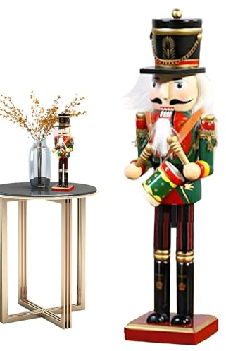 Generico Figurino Schiaccianoci - Soldatini di Natale in Legno per Decorazioni,Pupazzi Festivi per Casa da Esporre su Mensola Finestra o Tavola
