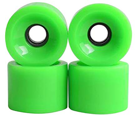 CRDARAAV Skateboard-Räder 78 A, 70 x 51 mm, 4 Stück, für Longboard-Rollen, Grasgrün